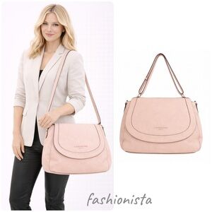 Liebeskind Berlin Blush Pink Leather Shoulder Bag – New With Tags